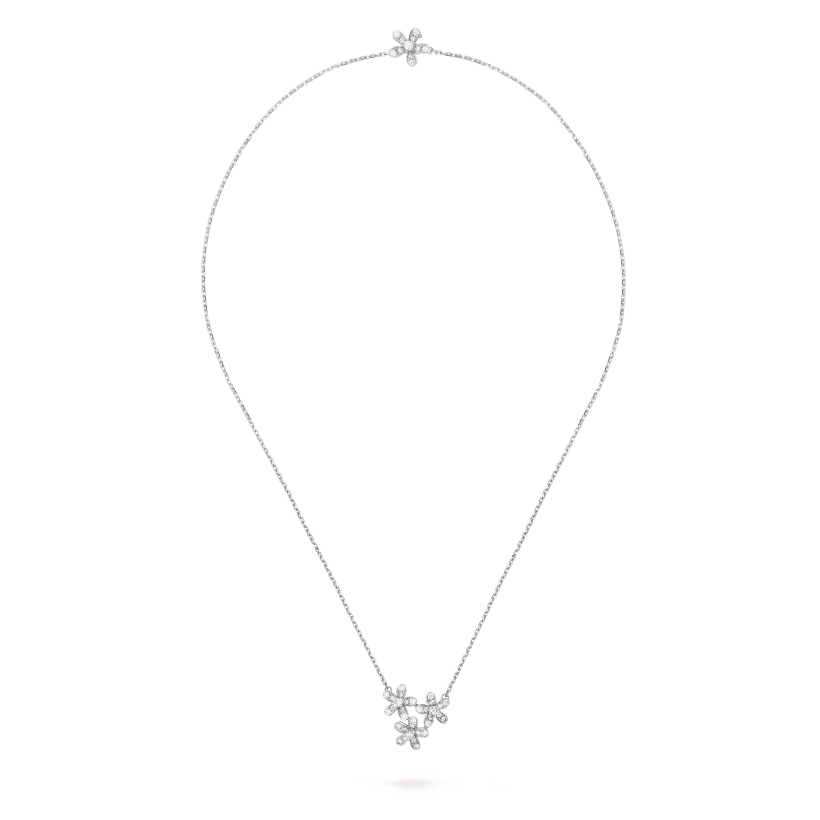 18K Three Flowers Socrate Necklace