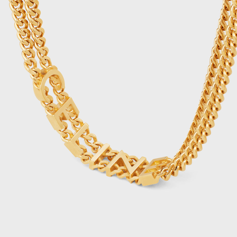 18K Celine Gourmette Necklace