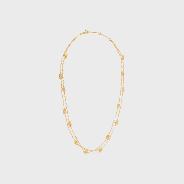 18K Celine Pearl Double Necklace