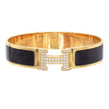 18K Clic Hermes Diamond Bracelet