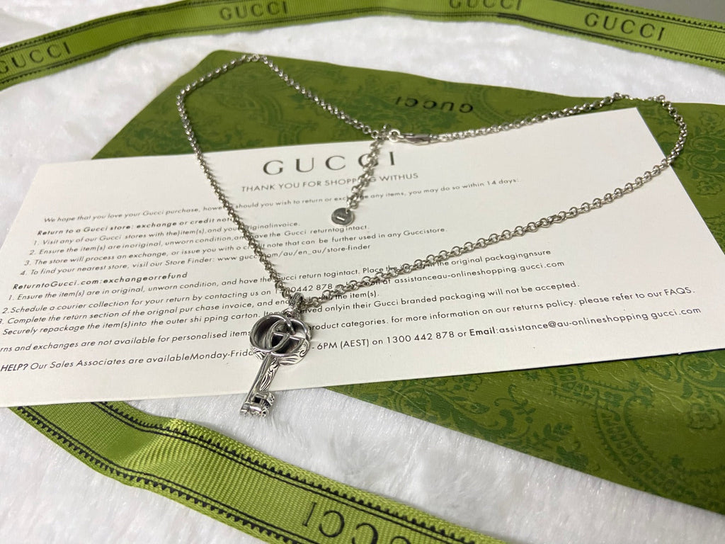 Double Gucci Key Necklace