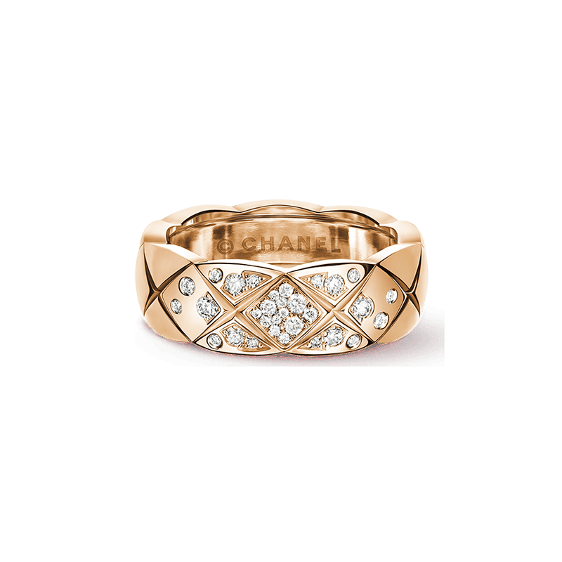 18K Rose Gold  Chanel Coco Crush Diamonds Ring