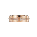 18K Rose Gold Tiffany Narrow Diamond Ring