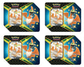 Pokémon TCG Sword & Shield Shining Fates Cramorant V Tin 4X Lot (6 Booster Packs)