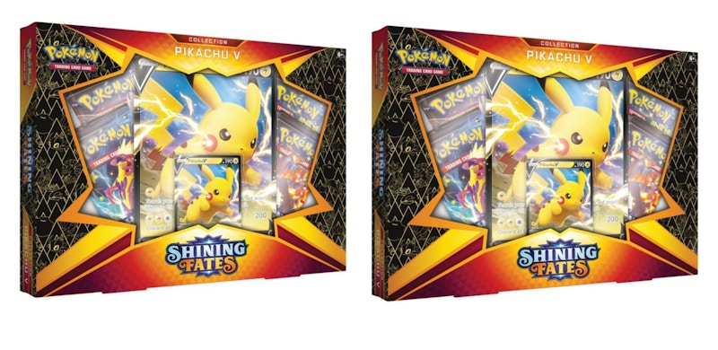 Pokémon TCG Shining Fates Pikachu V Collection Box 2x Lot