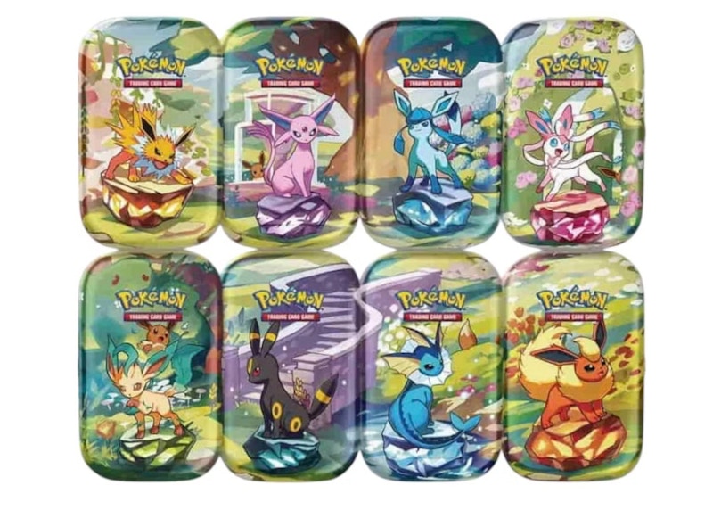 2025 Pokémon Scarlet & Violet Prismatic Evolutions 8 Tin Lot (Artwork May Vary)