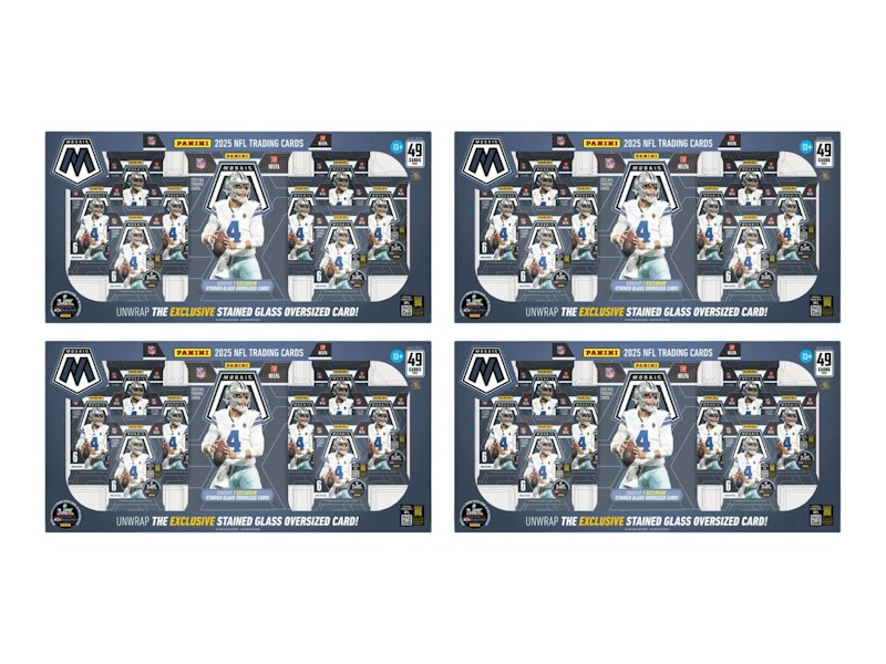 2025 Panini Mosaic Football Costco Exclusive Bundle Box 4x Lot