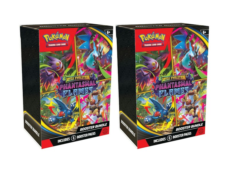 2025 Pokémon Mega Evolution Phantasmal Flames Booster Bundle 2x Lot