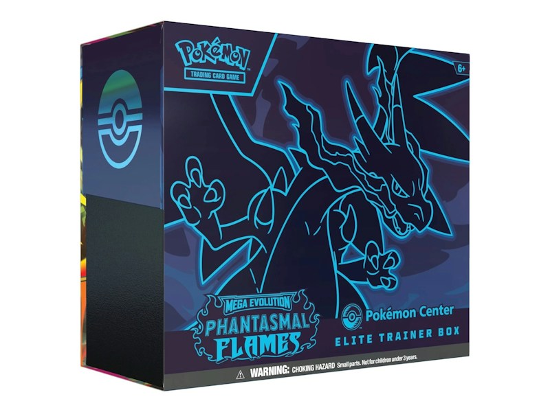 2025 Pokémon Mega Evolution Phantasmal Flames Pokemon Center Elite Trainer Box