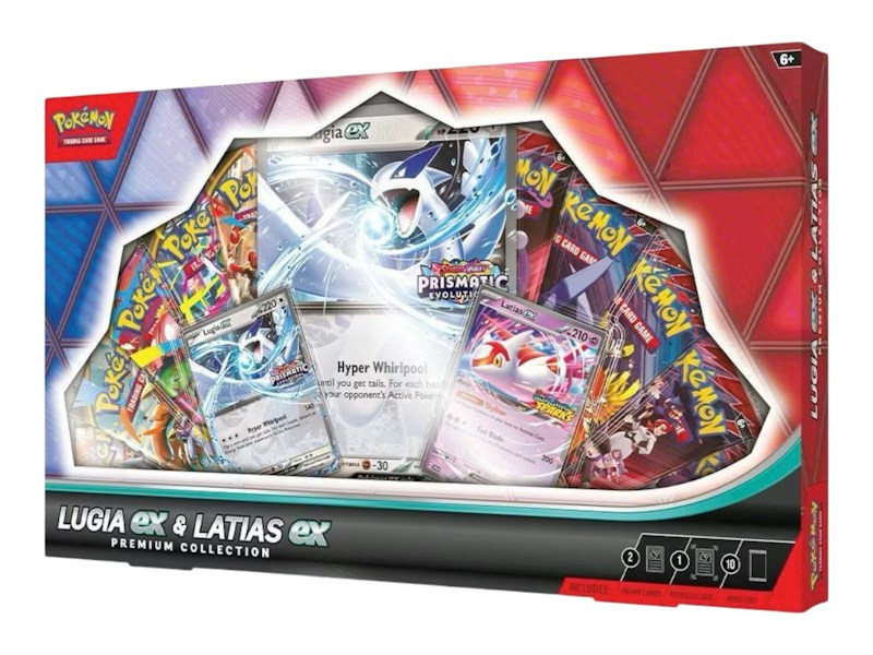 2025 Pokémon Prismatic Evolution Lugia ex & Latias ex Premium Collection Box