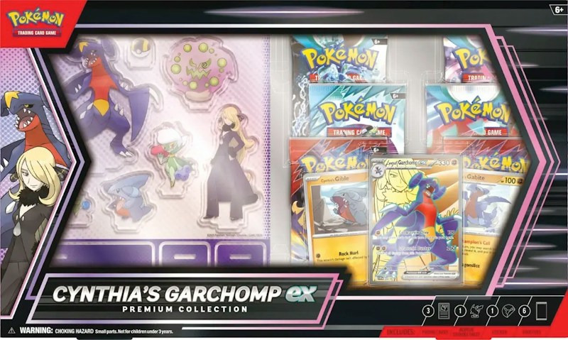 2025 Pokémon Scarlet & Violet Cynthia's Garchomp ex Premium Collection Box