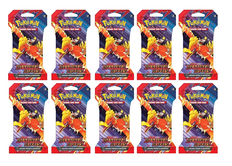 2025 Pokémon Scarlet & Violet Destined Rivals Booster Pack 10x Lot (Artwork May Vary)