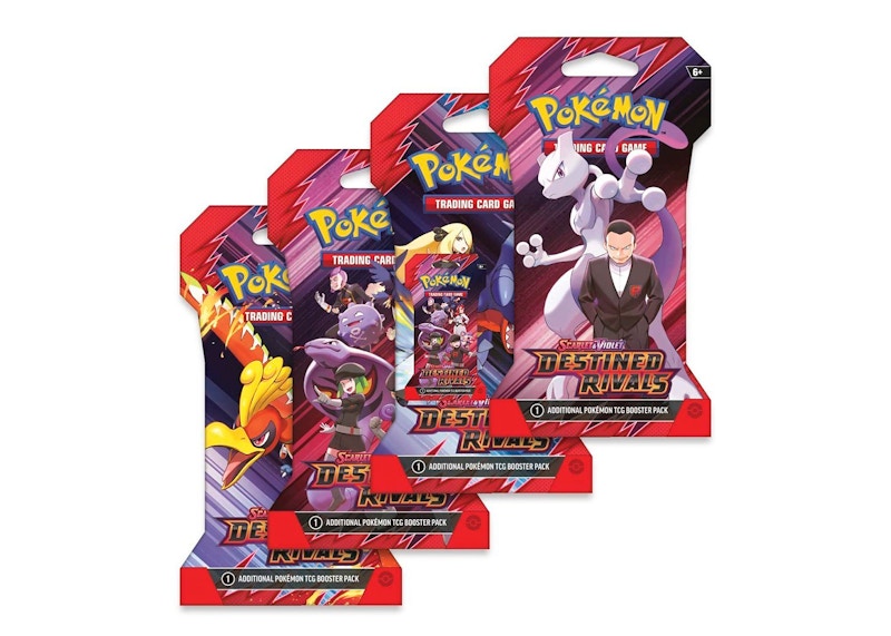 2025 Pokémon Scarlet & Violet Destined Rivals Booster Pack 4x Lot (Artwork May Vary)