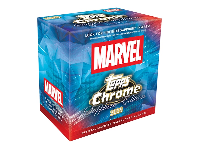 2025 Topps Chrome Marvel Sapphire Edition Hobby Box
