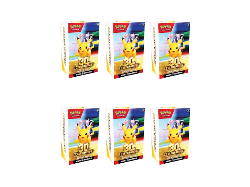 2026 Pokémon Mega Evolution 30th Celebration Booster Bundle 6x Lot