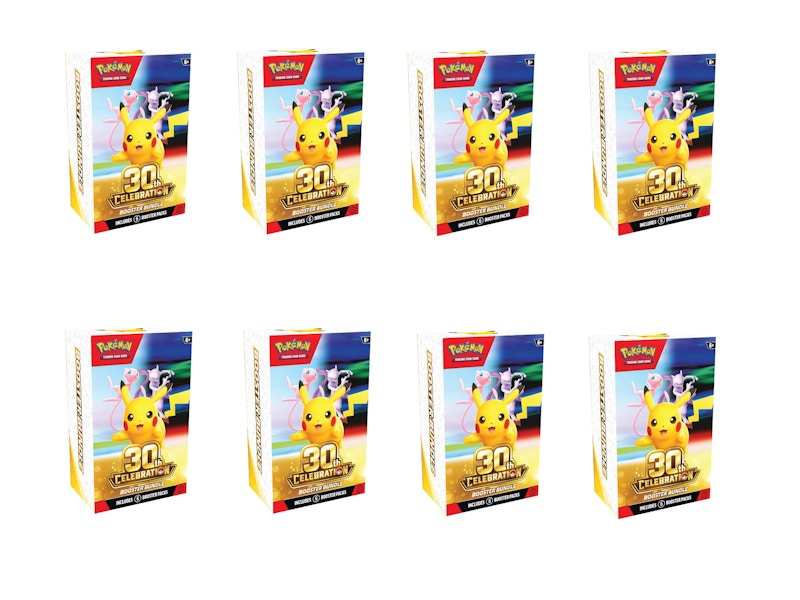 2026 Pokémon Mega Evolution 30th Celebration Booster Bundle 8x Lot
