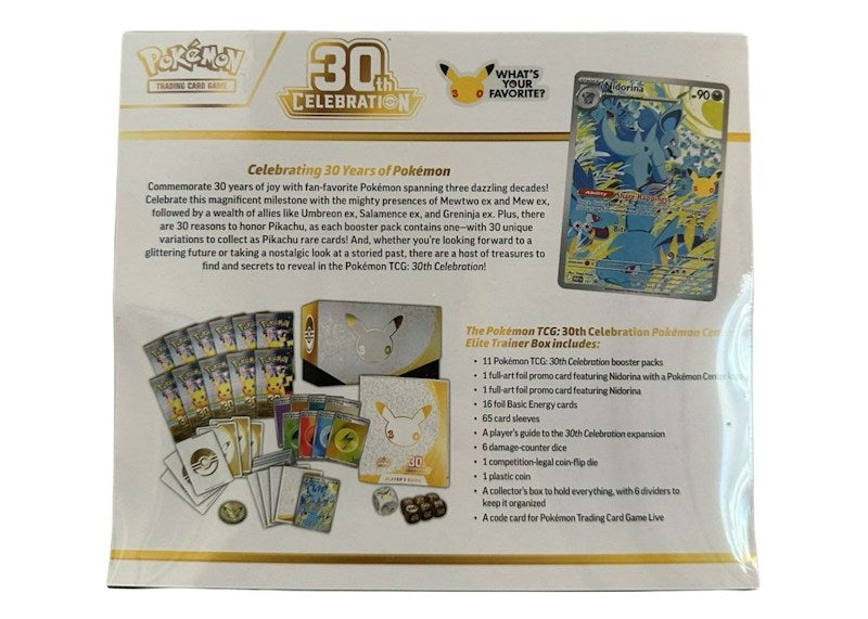 2026 Pokémon Mega Evolution 30th Celebration Pokemon Center Elite Trainer Box 2x Lot