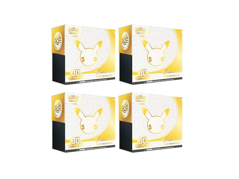 2026 Pokémon Mega Evolution 30th Celebration Pokemon Center Elite Trainer Box 4x Lot