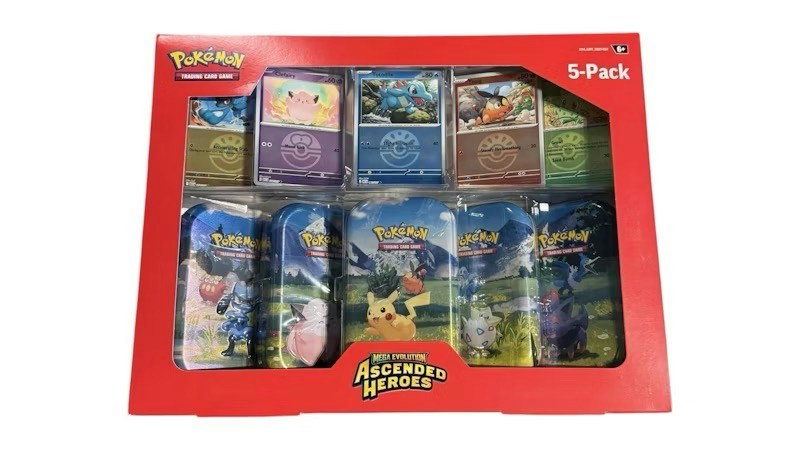 2026 Pokémon Mega Evolution Ascended Heroes Mini Tins 5-Pack Collection (Costco Exclusive)