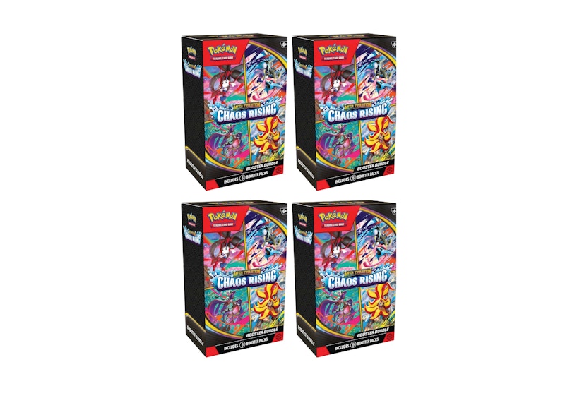 2026 Pokémon Mega Evolution Chaos Rising Booster Bundle 4x Lot