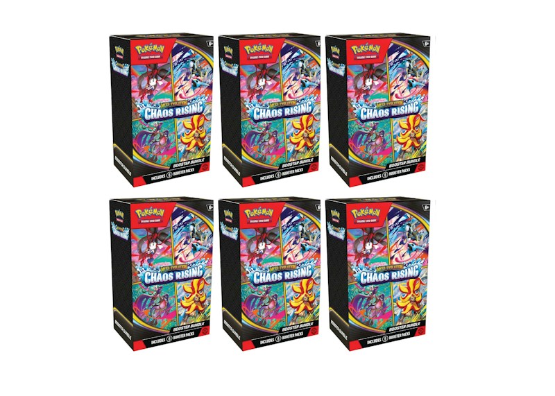 2026 Pokémon Mega Evolution Chaos Rising Booster Bundle 6x Lot
