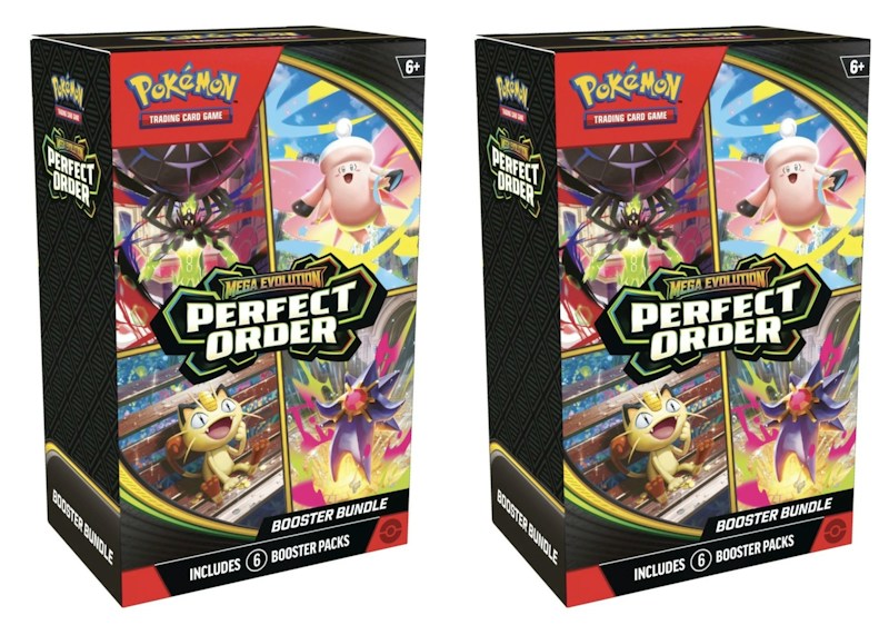 2026 Pokémon Mega Evolution Perfect Order Booster Bundle 2x Lot