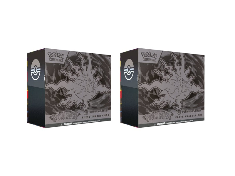 2026 Pokémon Mega Evolution Pitch Black Pokemon Center Elite Trainer Box 2x Lot