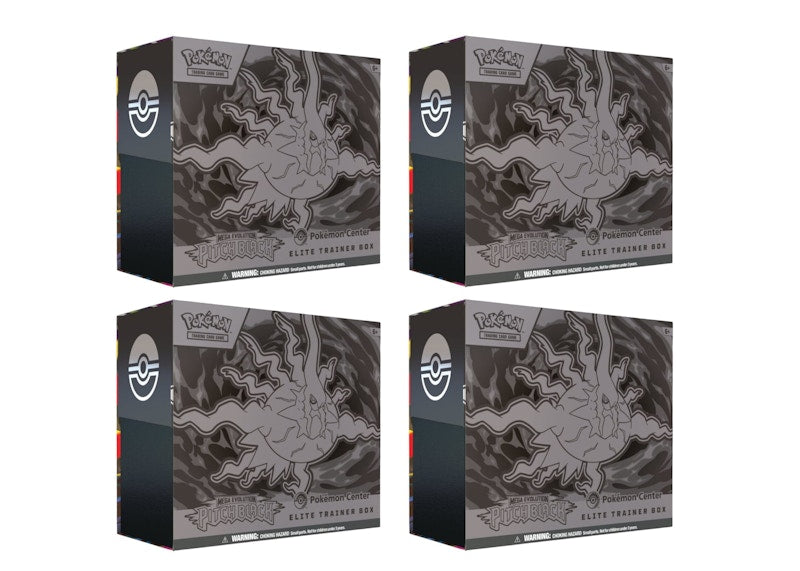 2026 Pokémon Mega Evolution Pitch Black Pokemon Center Elite Trainer Box 4x Lot