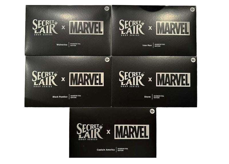 Magic: The Gathering Secret Lair Series Marvel Superdrop Astonishing Rainbow Foil Bundle