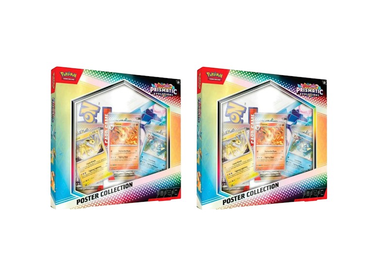 Pokémon Scarlet & Violet Prismatic Evolutions Poster Collection 2x Lot