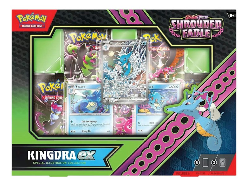 Pokémon Scarlet & Violet Shrouded Fable Ex Kingdra Special Collection Box