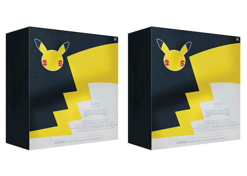 Pokémon TCG 25th Anniversary Celebrations Pokémon Center Exclusive Elite Trainer Box 2x Lot