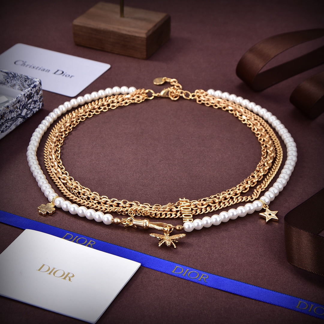 18K Dior Tassel Necklace
