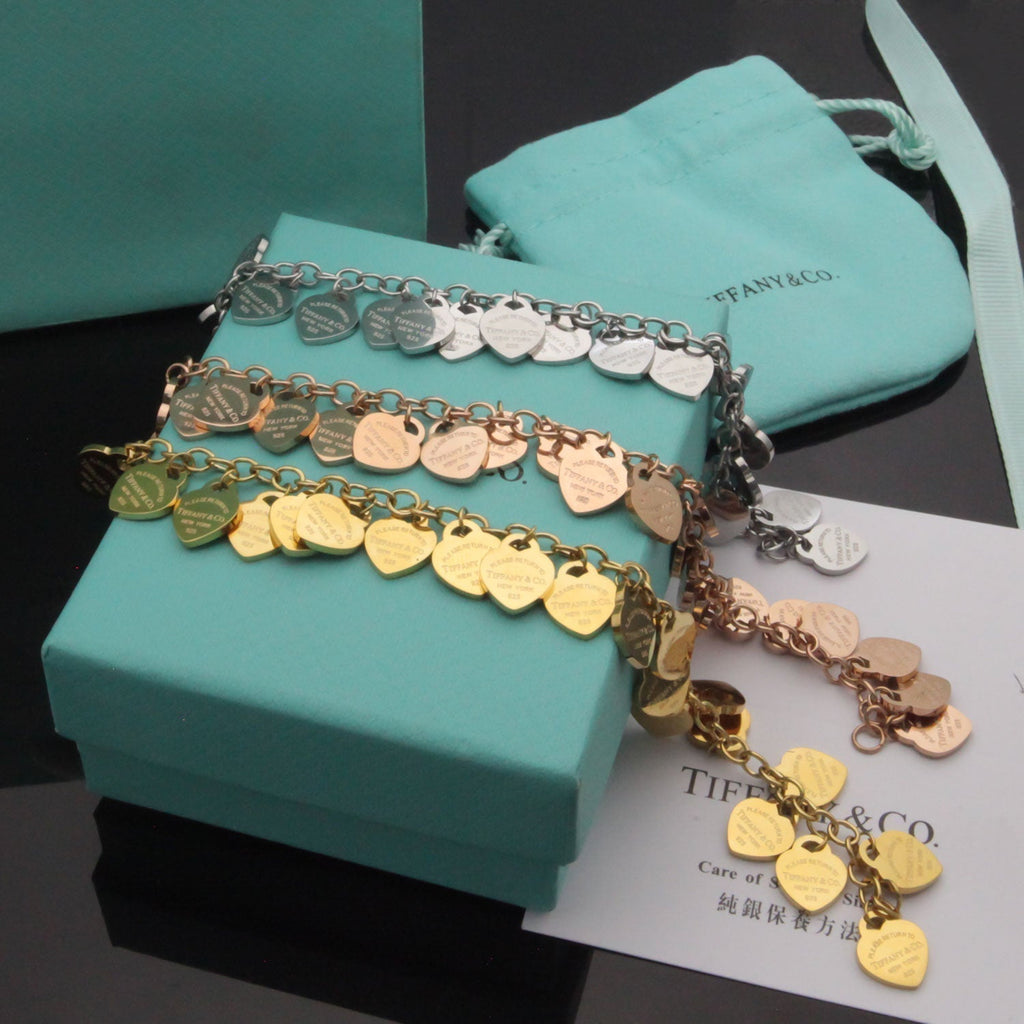 18K Tiffany Heart Tag Bracelet