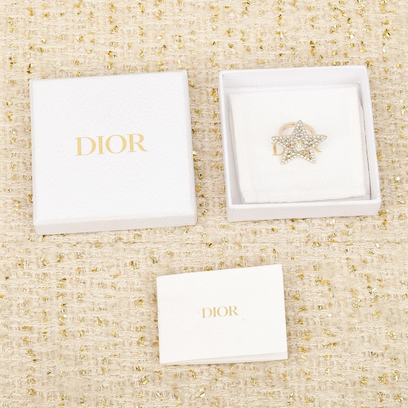 18K Dior Star Diamond Brooch