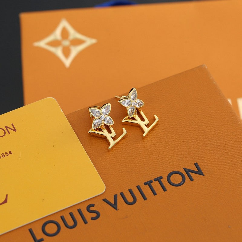 18K Louis Vuitton Iconic Crystal Earrings