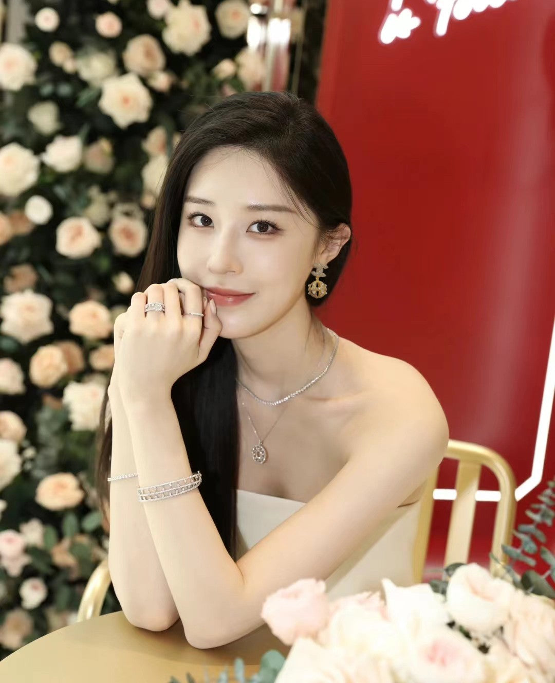 18K  Chanel Ball Drop Earrings