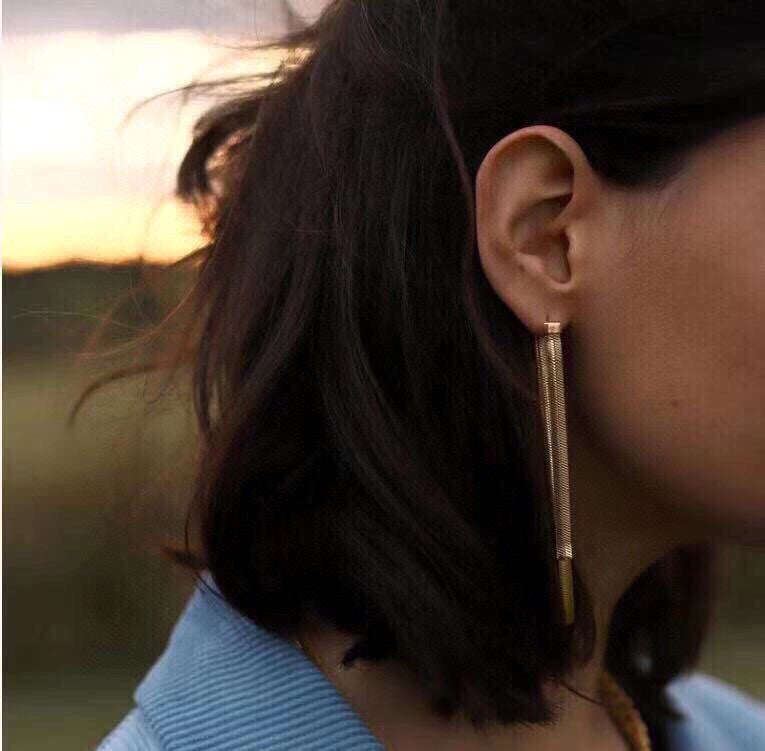 18K Celine Tassel Earrings