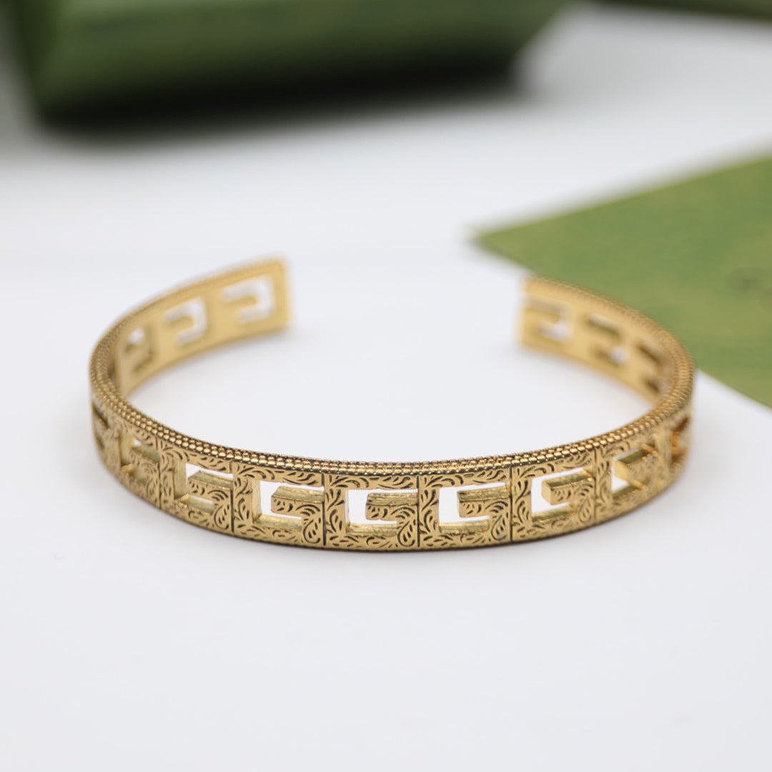 18K Double Gucci Cube Bracelet