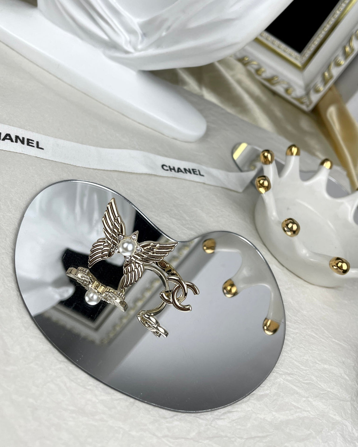 18K  Chanel Butterfly Open Ring