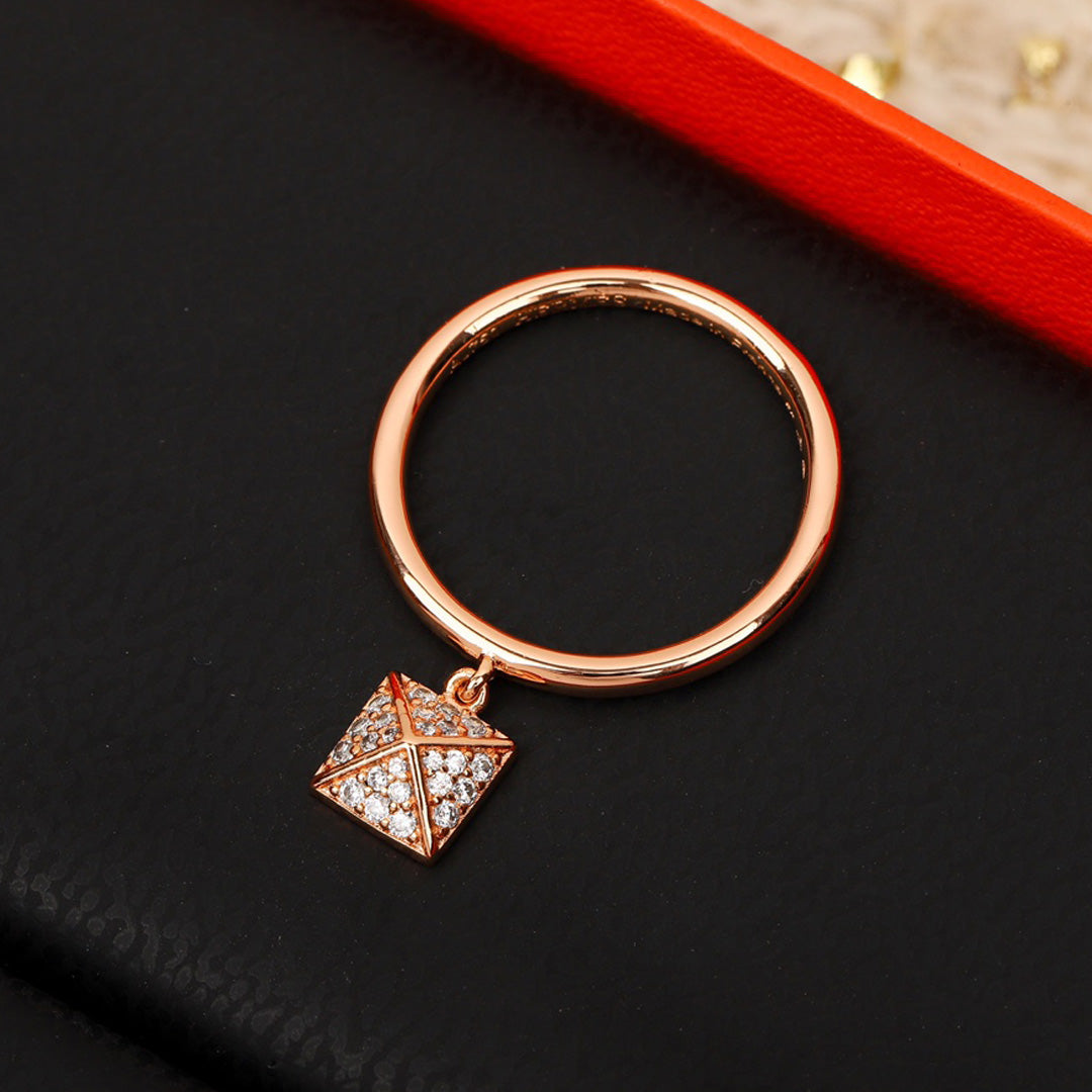 18K Chaine D'ancre Verso Hermes Ring