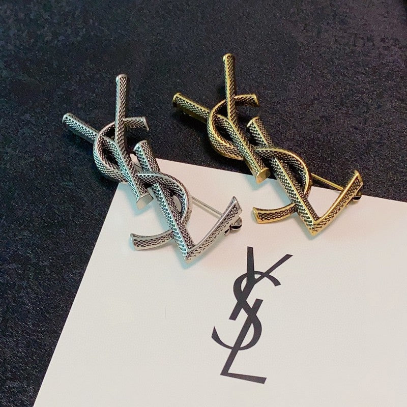 18K YSL Three Color Brooch