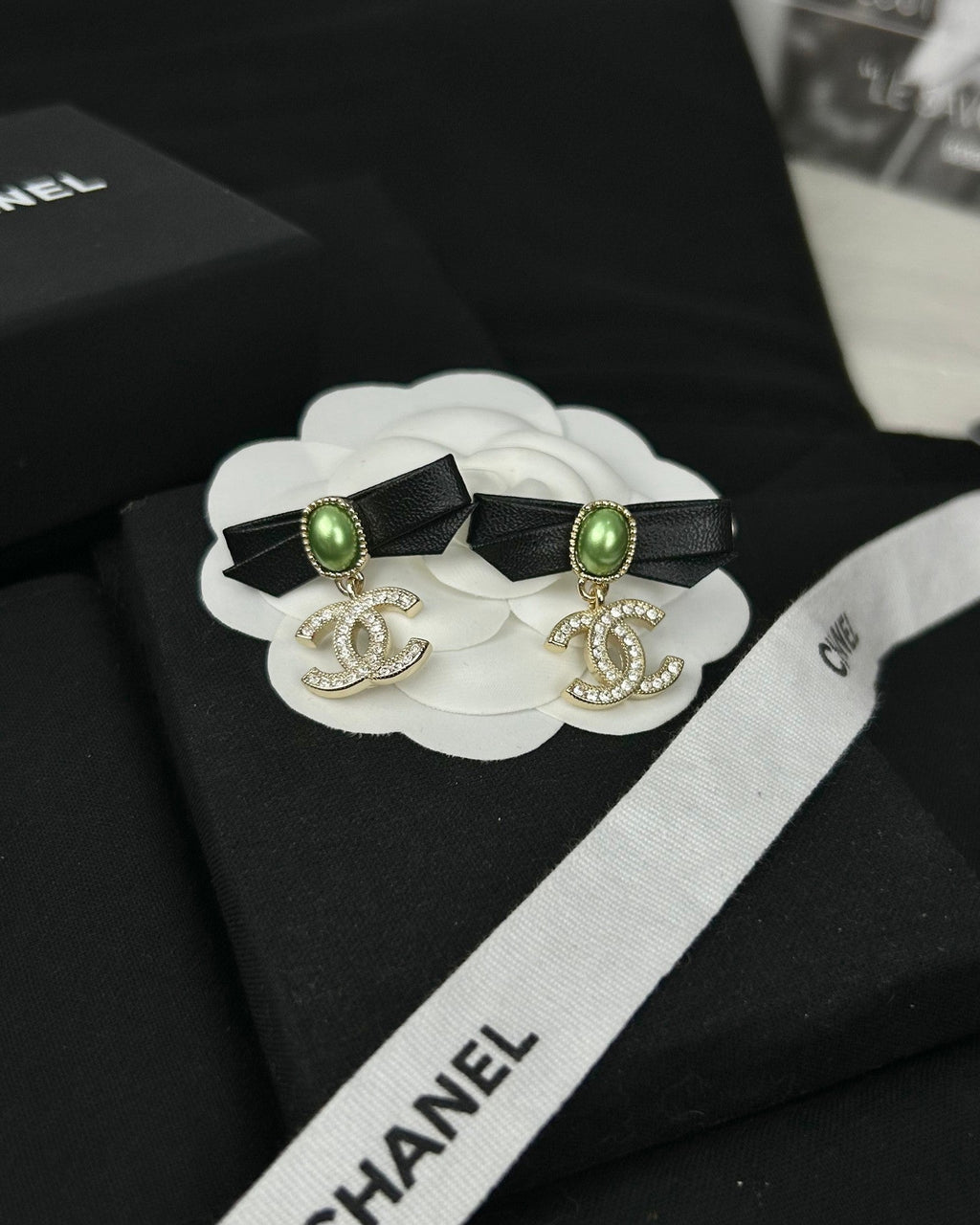 18K  Chanel Bow Earrings