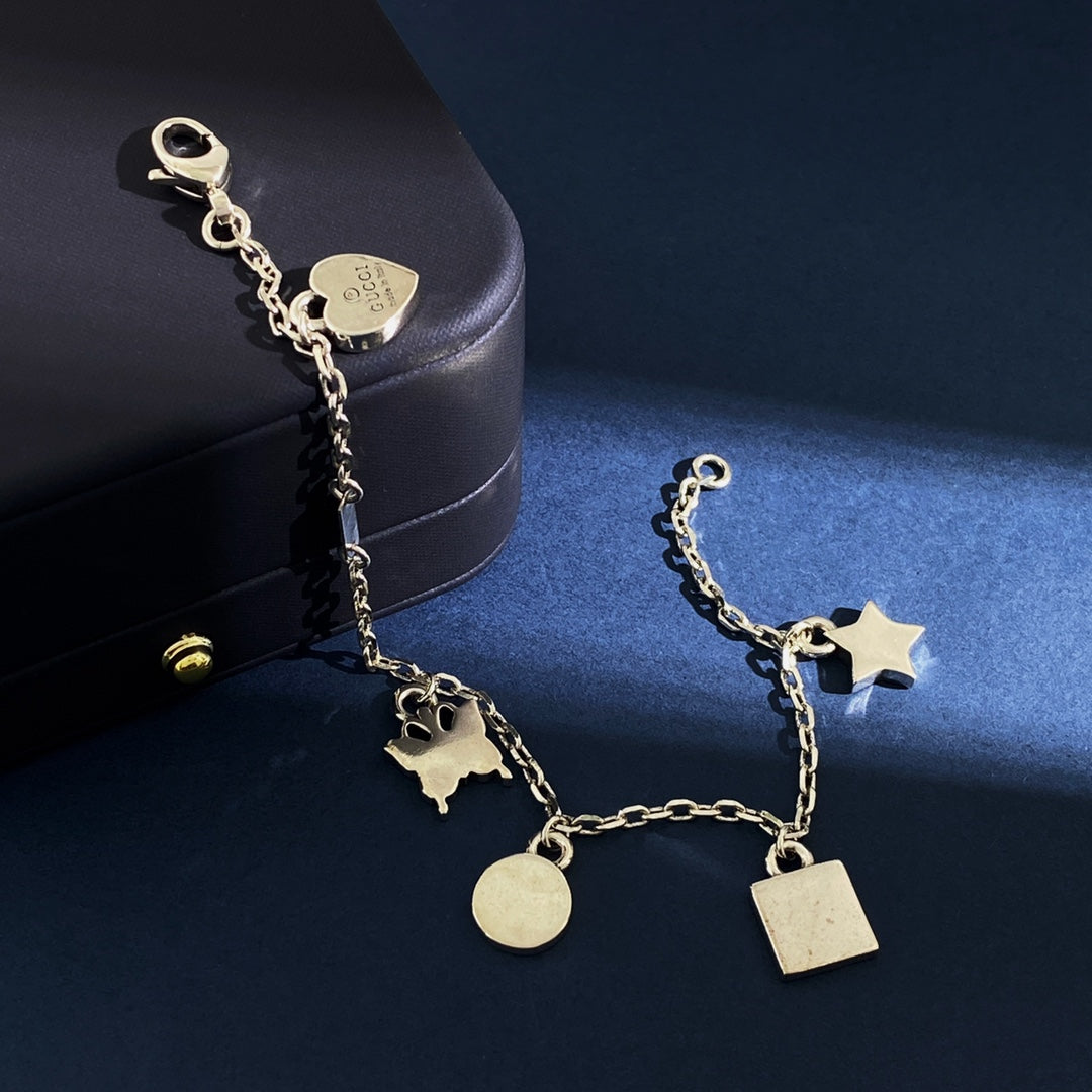 18K Double Gucci Letter Bracelet