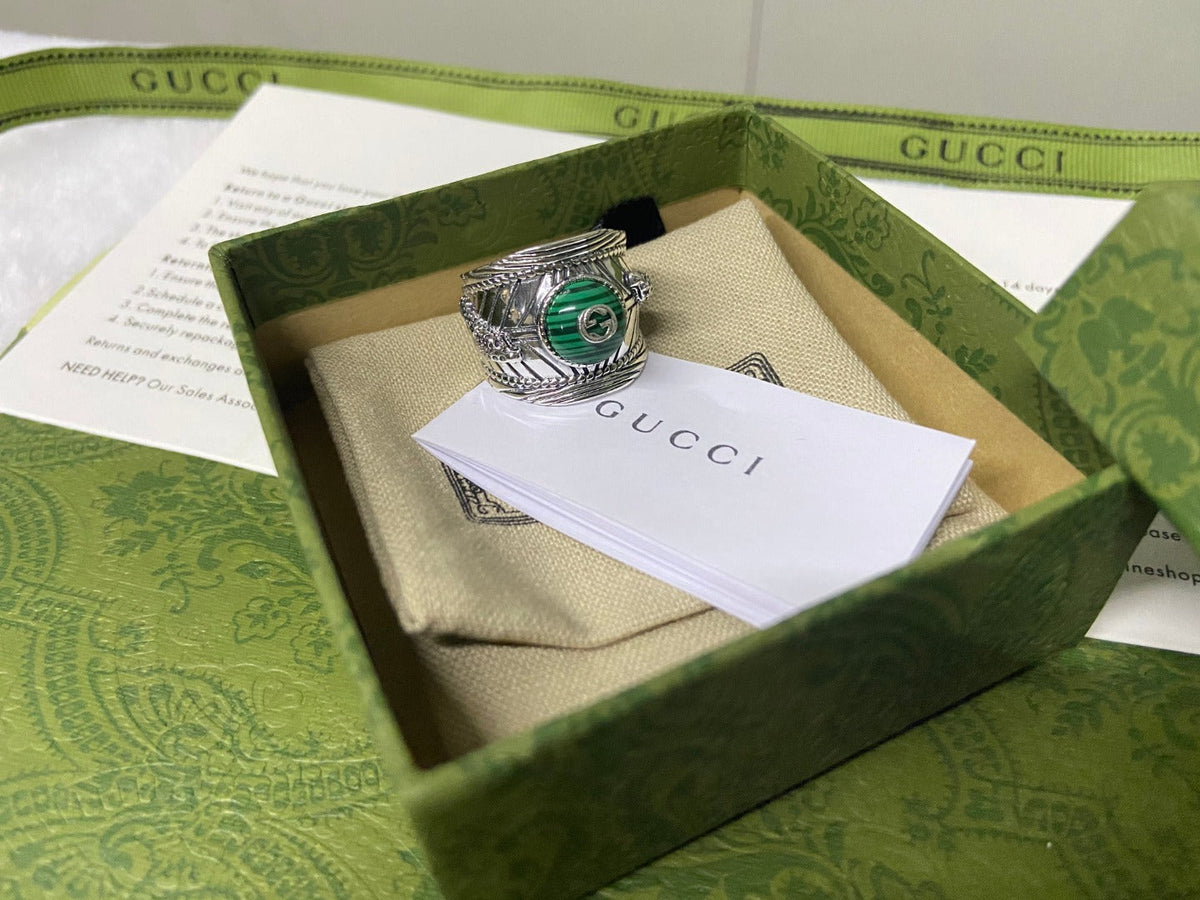 Double Gucci Garden Snake Interlocking Gucci Ring