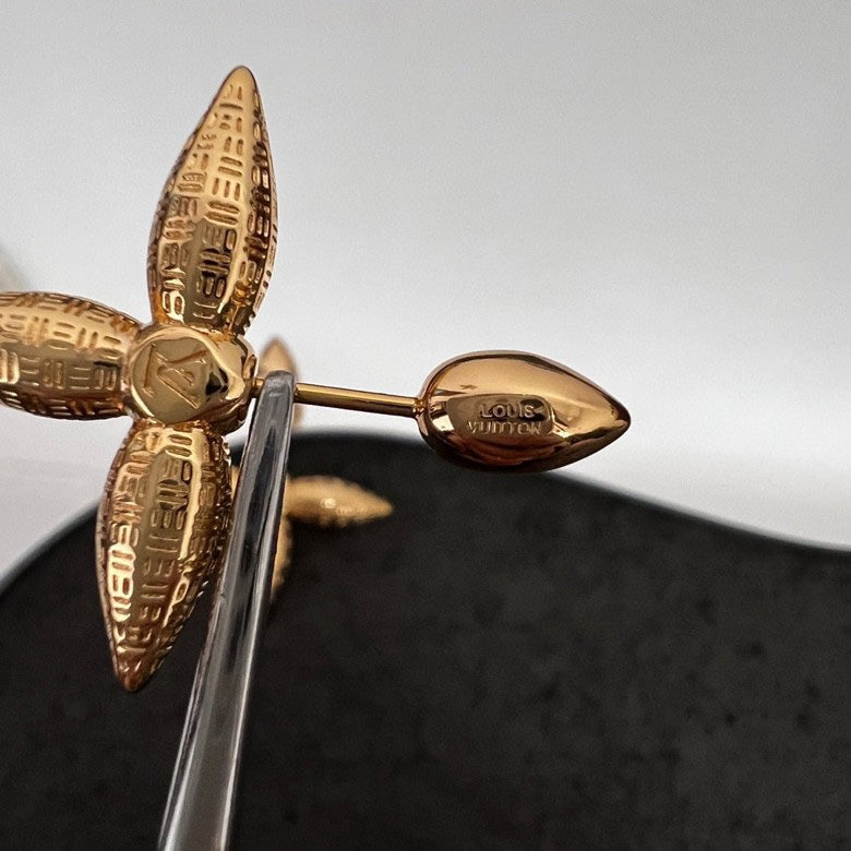 18K Louis Vuitton Louisette Stud Earrings